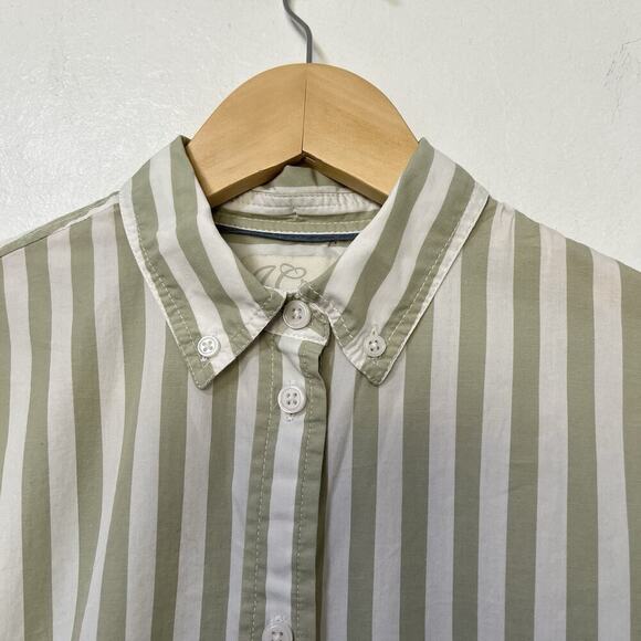 J Crew Women’s Striped Cotton Poplin Button Shirt Size 2 Academia Preppy Office - Picture 4 of 8